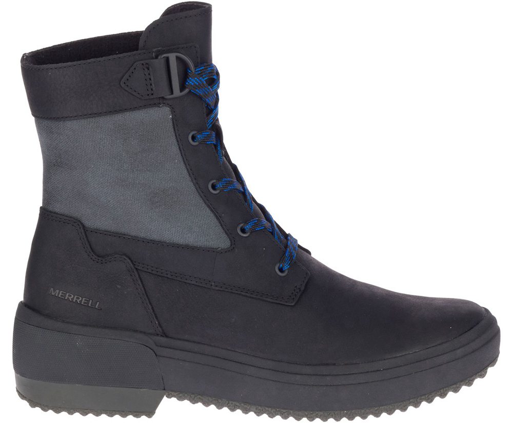 Botas Senhora - Merrell Haven Mid Lace Waterproof - Pretas - TGC142658